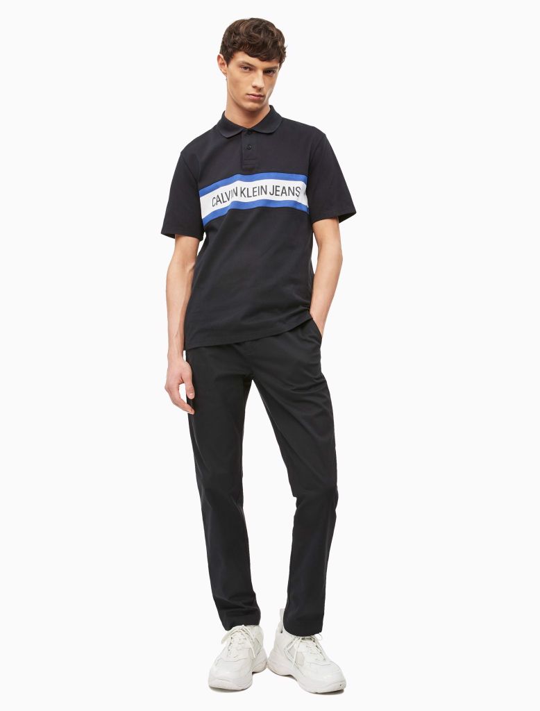 CHEST STRIPE INSTITUTIONAL POLO
