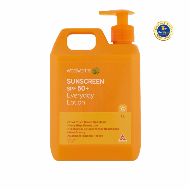 Kem chống nắng Woolworths Sunscreen SPF 50+ 1l