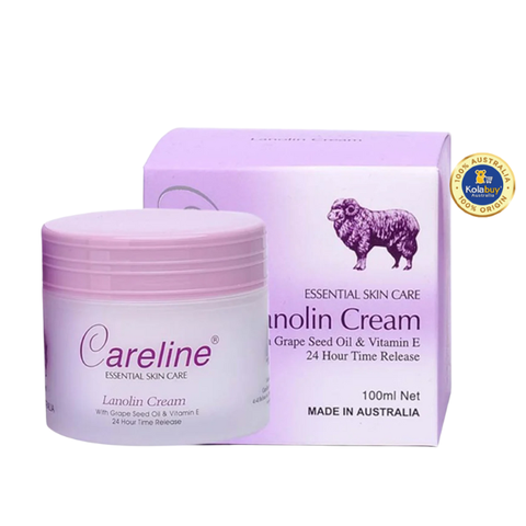 Kem dưỡng da Mỡ cừu tím Careline Lanolin Cream 100ml