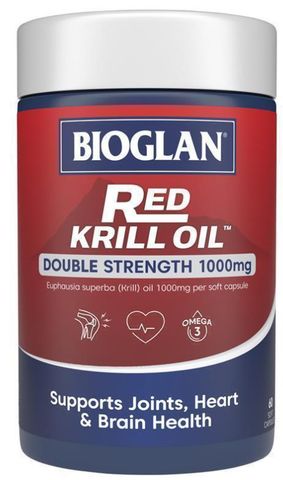 Dầu nhuyễn thể Bioglan Red Krill Oil 1000mg 60 viên