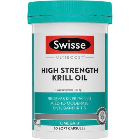 Swisse Ultiboost High Strength Krill Oil 1000mg 60 Capsules