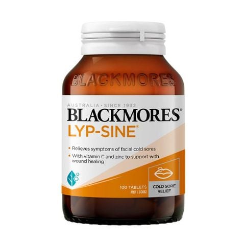 Blackmores Lyp-Sine Cold Sore Relief Vitamin 100 Tablets