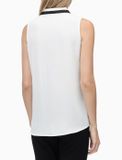 V-NECK TOP WITH CONTRAST
