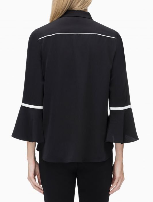 RUFFLED LONG SLEEVE SHIRT