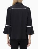 RUFFLED LONG SLEEVE SHIRT