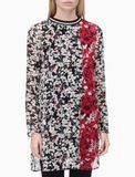 PRINTED CREW NECK TUNIC SHIRT