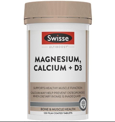 Swisse Ultiboost Magnesium Calcium + Vitamin D3 120 Tablets