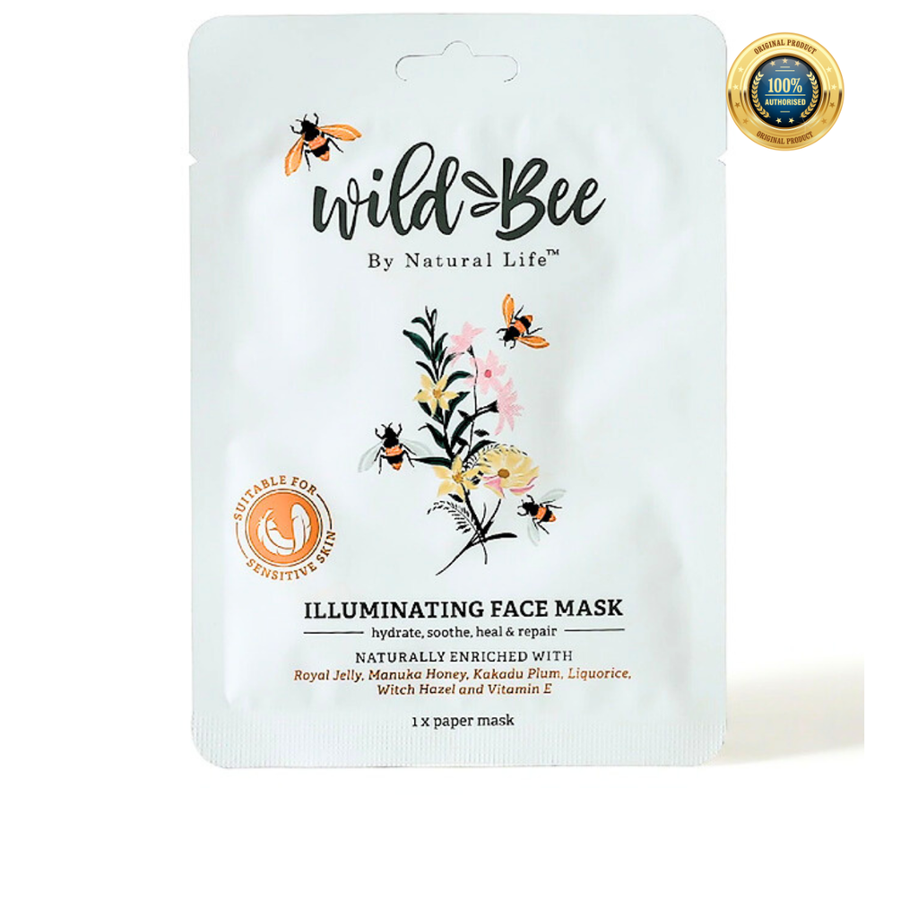 Mặt nạ dưỡng trắng da Wild Bee Illuminating Face Mask single (Pack 1 miếng)