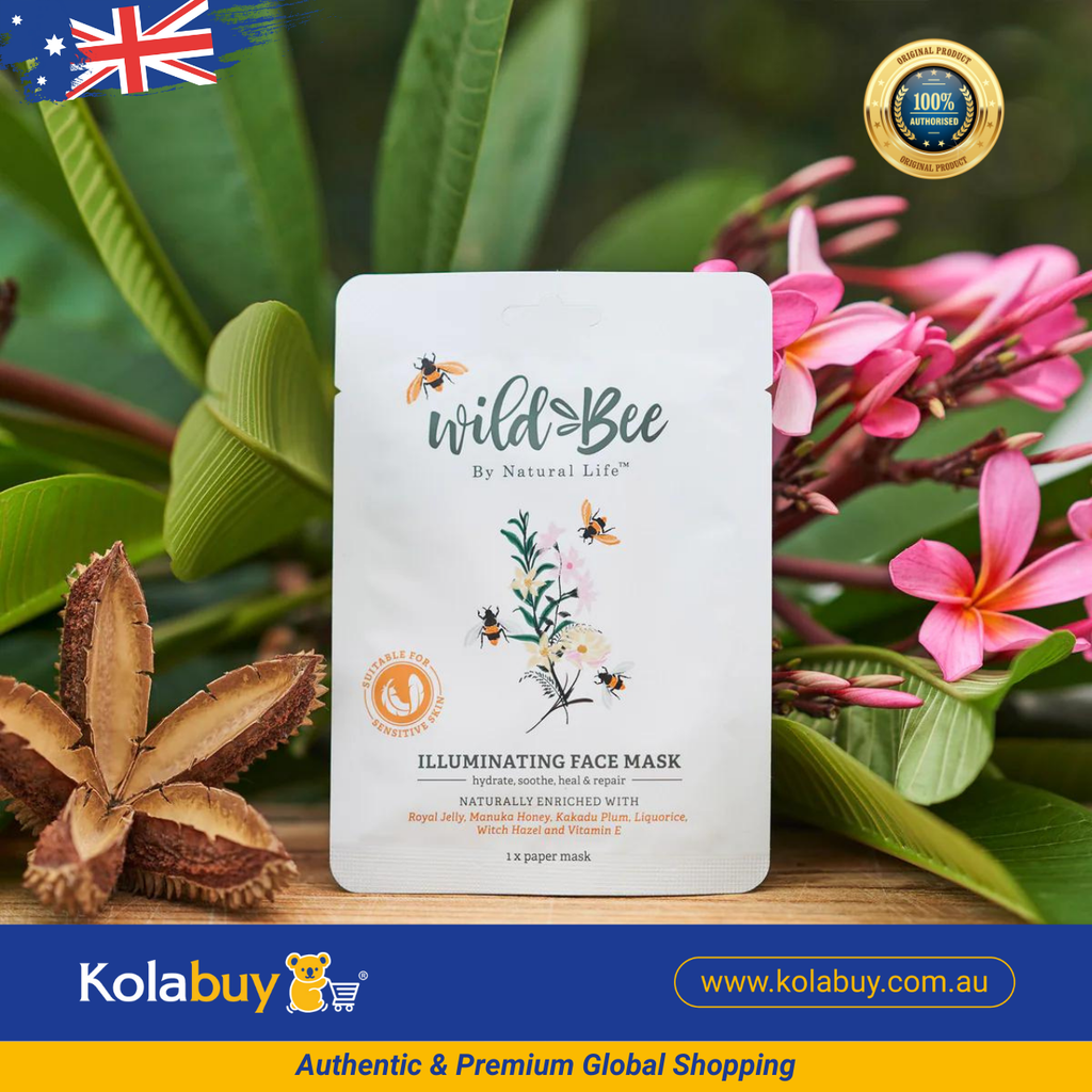 Mặt nạ dưỡng trắng da Wild Bee Illuminating Face Mask single (Pack 1 miếng)