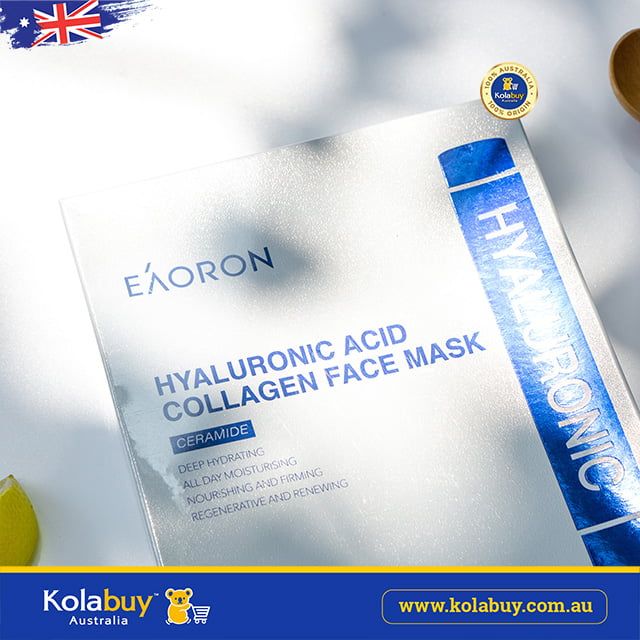 Mặt nạ cấp ẩm Eaoron Hyaluronic Acid Collagen Hydrating Face Mask 25ml 5 miếng