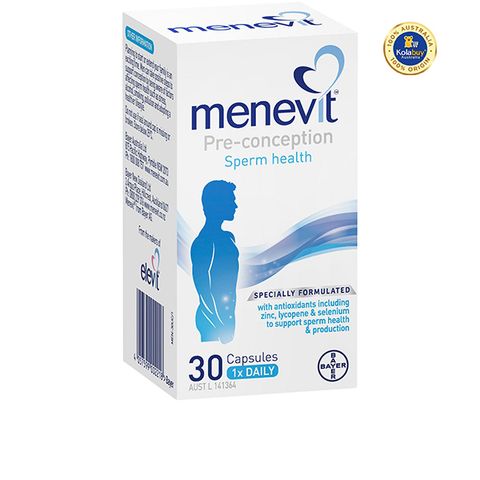 Viên uống Hỗ trợ sinh sản cho nam Menevit Male Fertility Supplement 30 viên