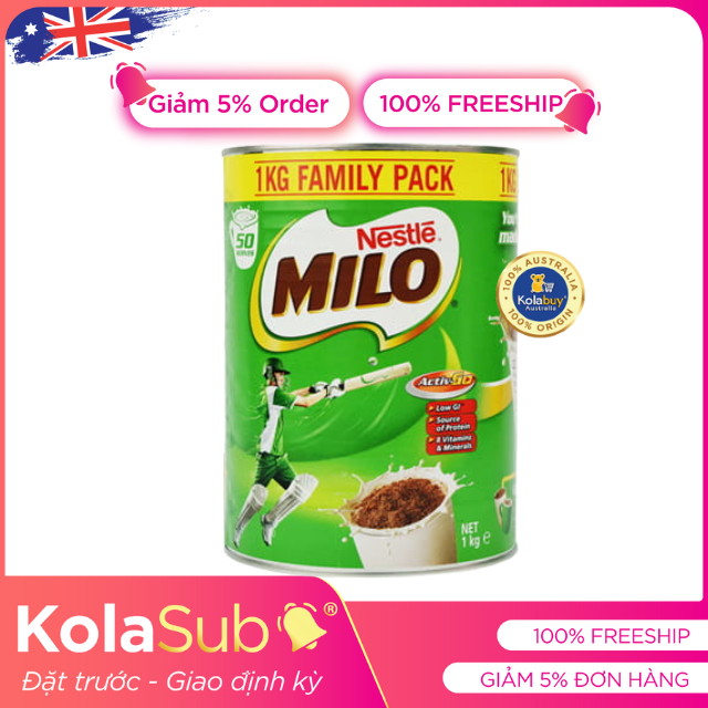 [KolaSub: Tặng 5% & 100% Freeship] Dịch vụ đặt giao sữa định kỳ từ Úc