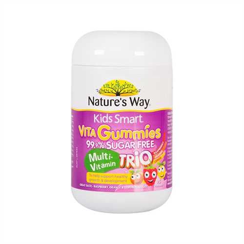 Nature's Way Kids Smart Vita Gummies Sugar Free Multi-Vitamin Trio 75 Pastilles