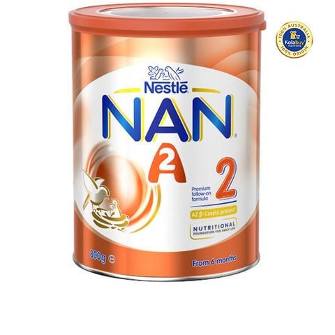Sữa bột Nan A2 số 2 cho bé từ 6-12 tháng Nan A2 stage 2 800g