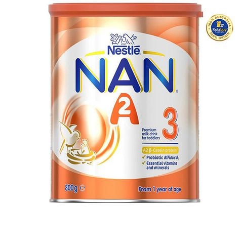 Sữa bột Nan A2 số 3 cho bé từ 1-3 tuổi Nan A2 stage 3 800g