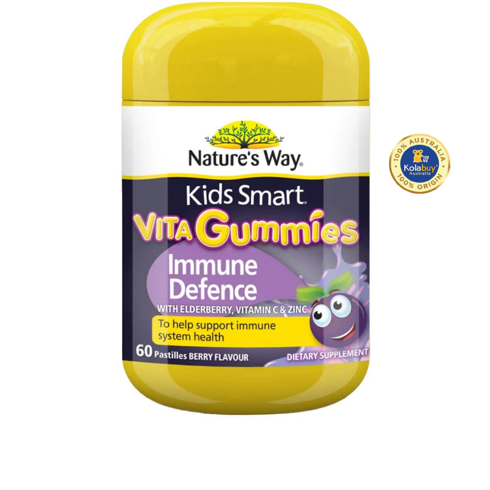 Kẹo dẻo Tăng đề kháng Nature's Way Kids Smart Vita Gummies Immune Defence 60 viên