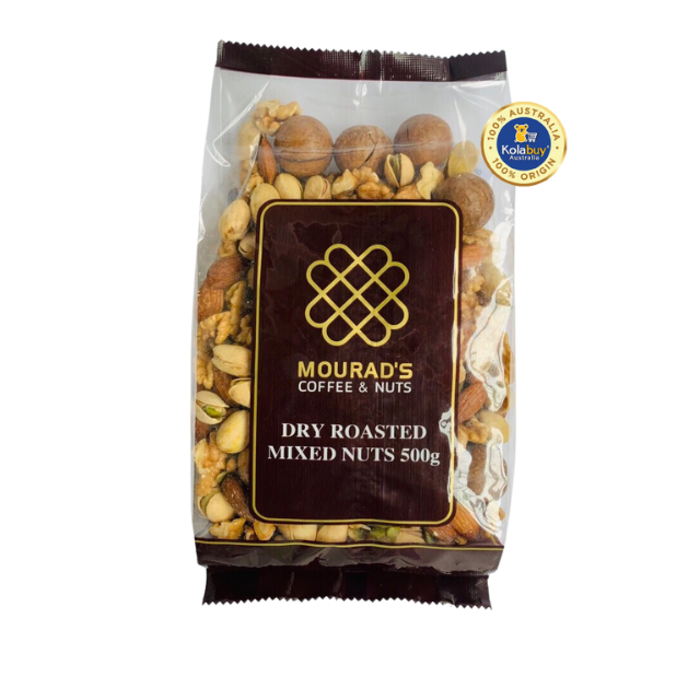 Hạt thập cẩm cao cấp của Úc Mourad's Dry Roasted Mixed Nuts 500g