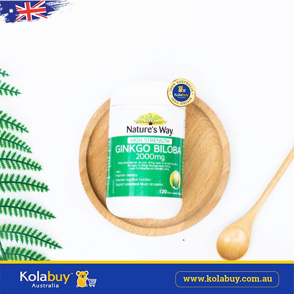 Viên uống bổ não Nature's Way Ginkgo Biloba 2000mg 120 viên