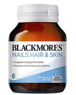 Viên uống hỗ trợ đẹp da, móng và tóc Blackmores Nails Hair and Skin 120 viên