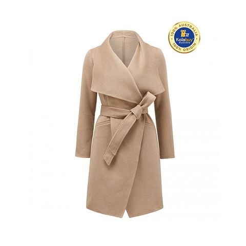 Megan Felled Seam Wrap Coat