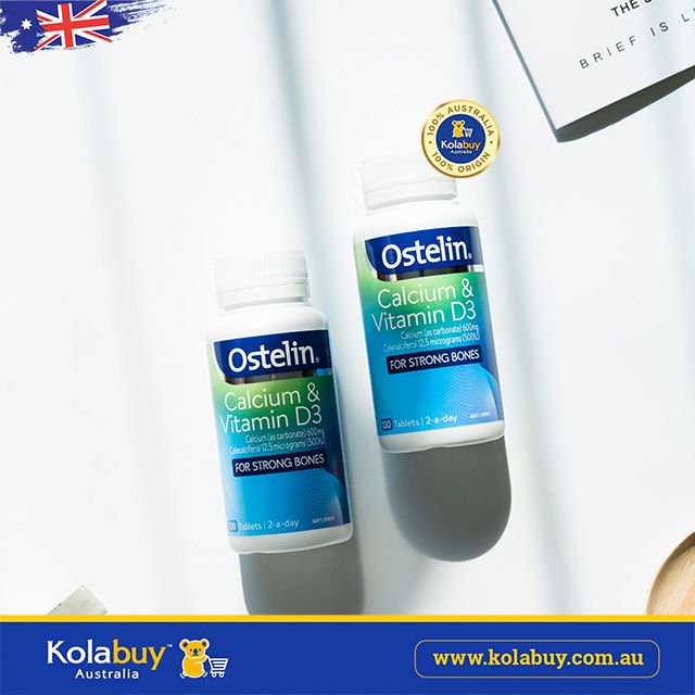 Viên uống canxi bầu Úc Ostelin Calcium & Vitamin D3 130 viên