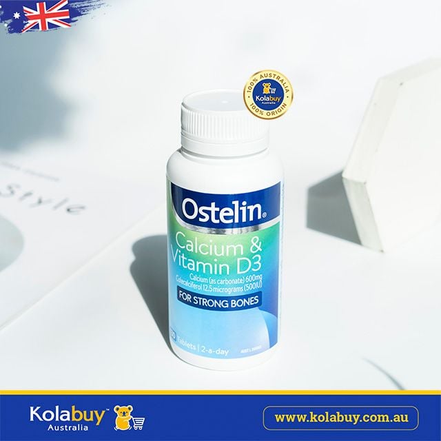Viên uống canxi bầu Úc Ostelin Calcium & Vitamin D3 130 viên