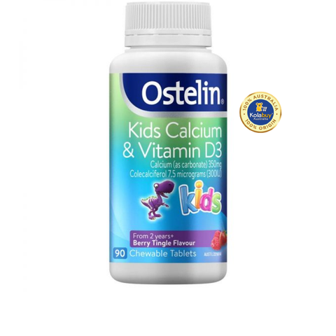 Viên nhai Bổ sung Canxi & Vitamin D3 Ostelin Kids Calcium & Vitamin D3 for Children 90 viên