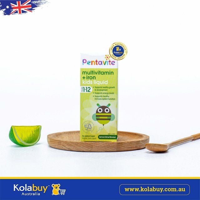 Siro Bổ sung Vitamin tổng hợp cho bé Pentavite Oral Liquid Multivitamins with Iron 100ml