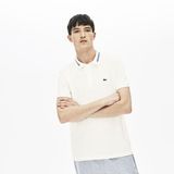 Áo Lacoste Men's Classic Tipped Collar Slim Fit Polo Shirt - Flour