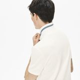 Áo Lacoste Men's Classic Tipped Collar Slim Fit Polo Shirt - Flour