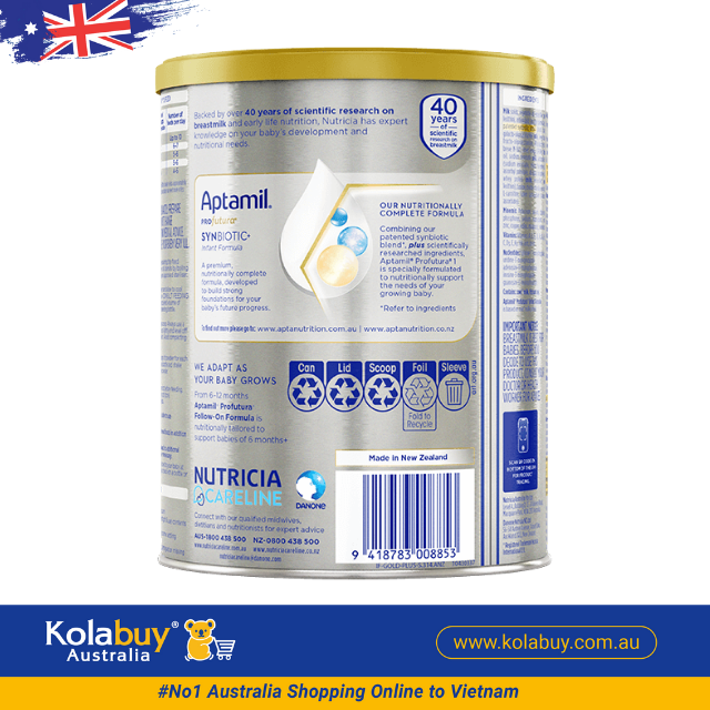 Sữa Aptamil Pro Úc số 1 cho trẻ từ 0-6 tháng tuổi 900g