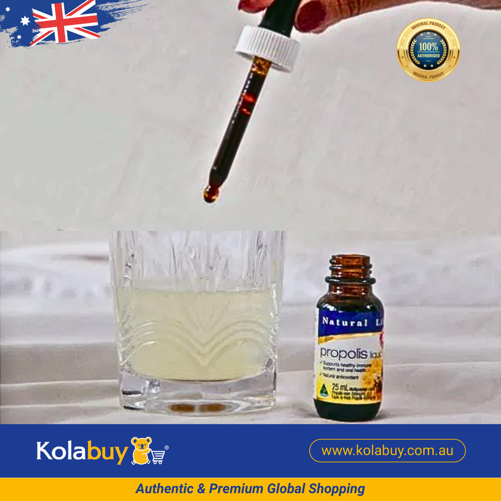 Keo ong dạng nước giảm ho cao cấp Natural Life Úc Propolis Liquid 25ml