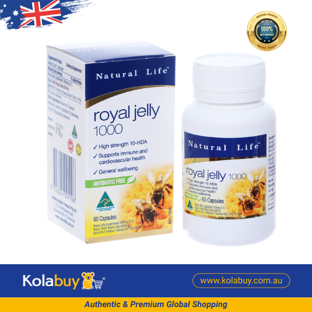 [Special Set] Tăng cường sức khoẻ toàn diện Natural Life Úc Viên uống sữa ong chúa 60v & Viên keo ong 500mg 60v (Discount đến 30%)