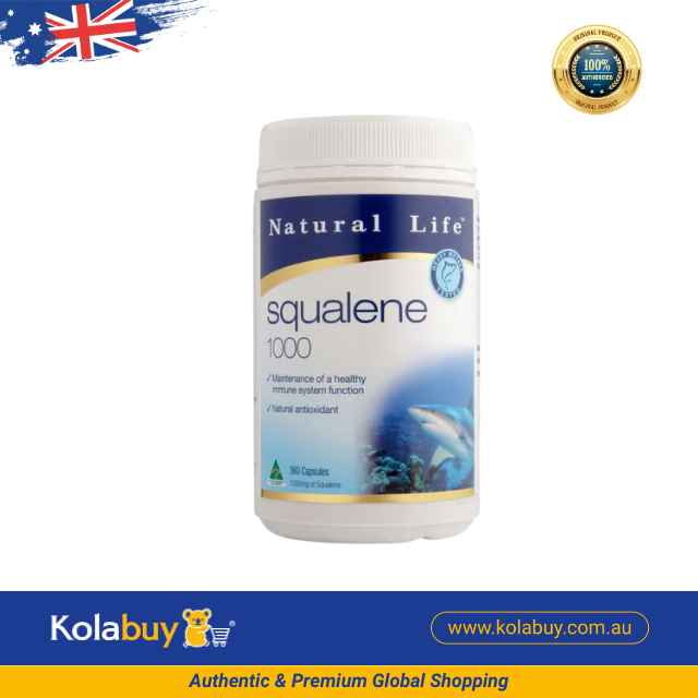Viên uống sụn vi cá mập Natural Life Úc Squalene 1000mg 360 viên