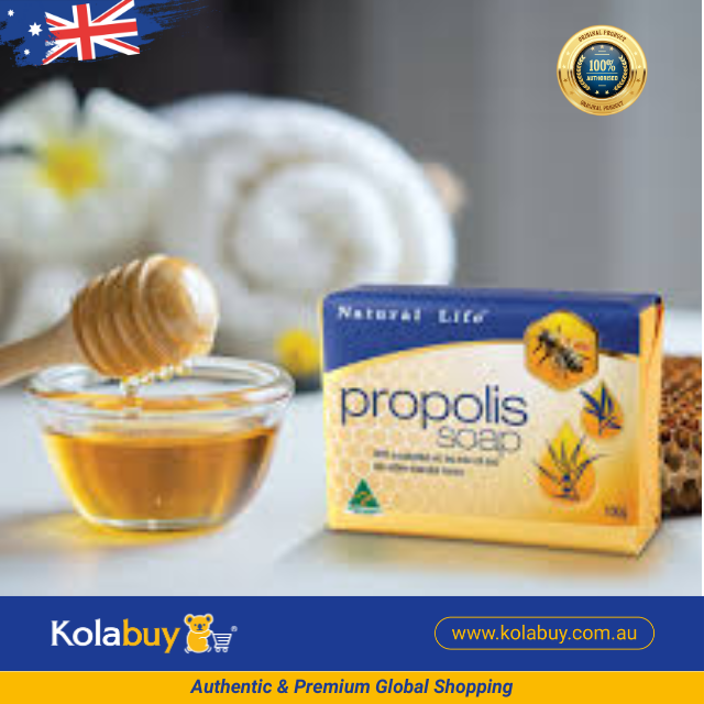 Xà phòng thảo dược keo ong Natural Life Úc Propolis Soap 100g