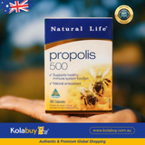 Viên uống keo ong Natural Life Úc Propolis Capsules 500mg 365 viên
