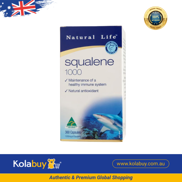 Viên uống sụn vi cá mập Natural Life Úc Squalene 1000mg 360 viên