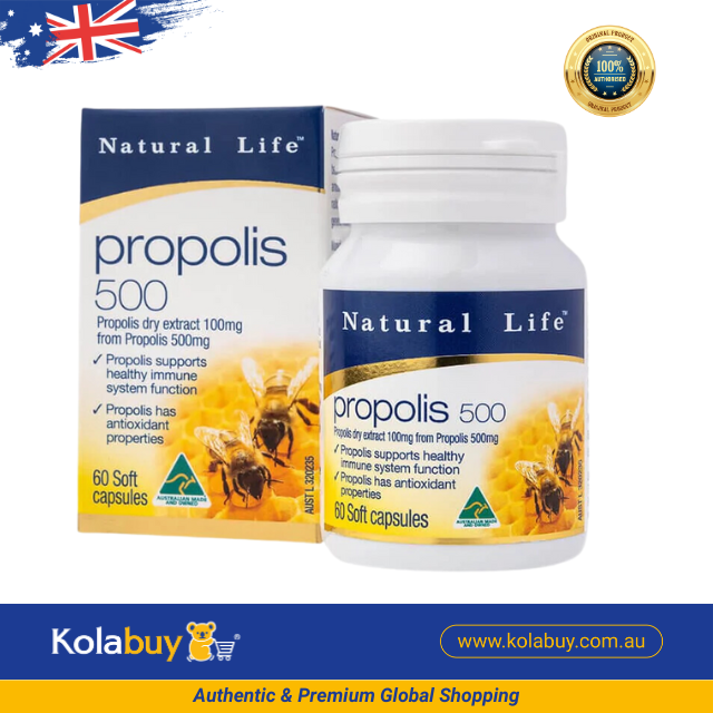 [Special Set] Tăng cường sức khoẻ toàn diện Natural Life Úc Viên uống sữa ong chúa 60v & Viên keo ong 500mg 60v (Discount đến 30%)