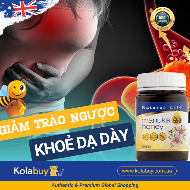 Mật ong thiên nhiên Manuka Honey Natural Life Úc (MGO 550/15+) 500g