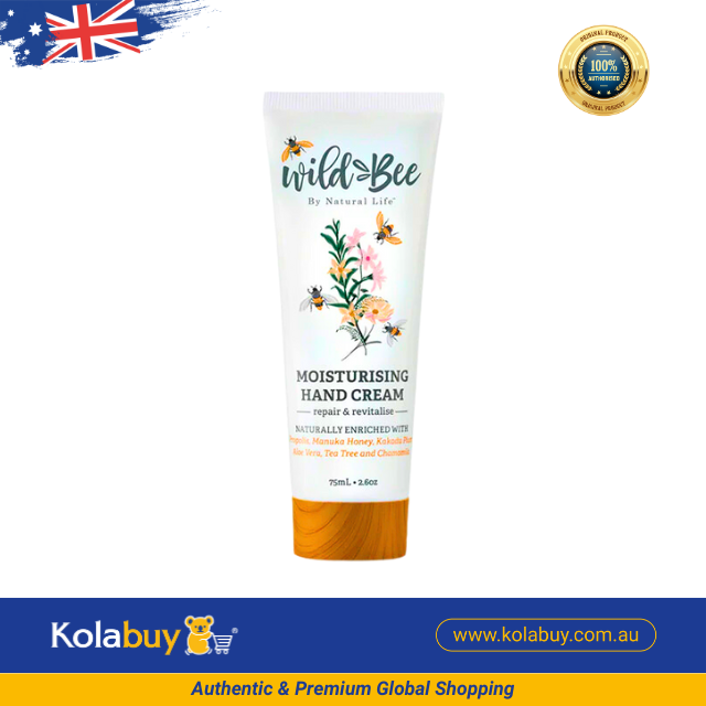 [Special Set] Kem dưỡng da tay Moisturising Hand 75ml & Son dưỡng Moisturising Balm 12mL của Wild Bee Úc (Discount đến 30%)