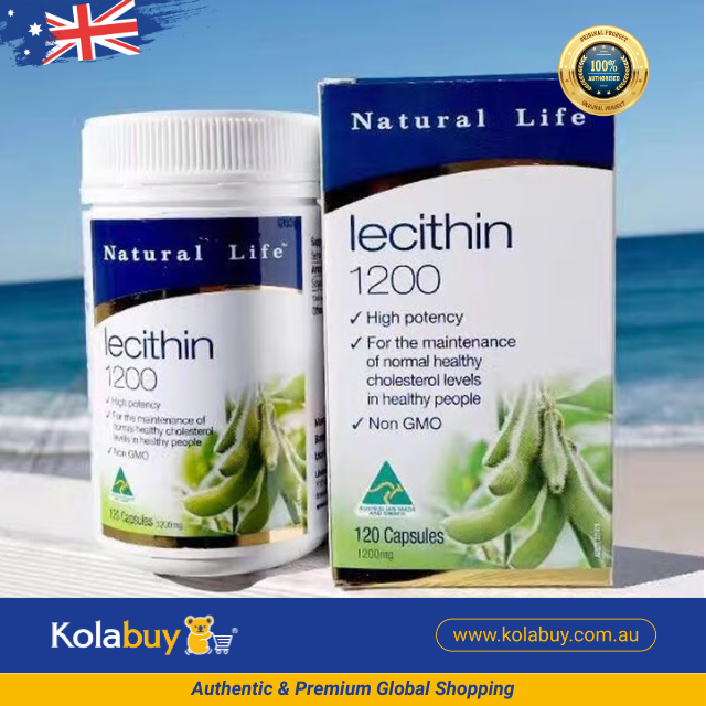 Viên uống mầm đậu nành Natural Life Úc Lecithin 1200mg 120 viên