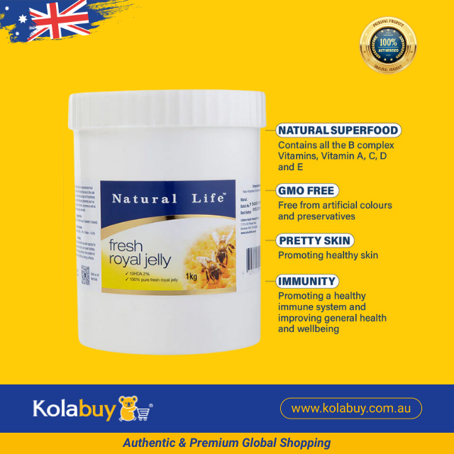 Sữa ong chúa tươi tự nhiên Natural Life Úc Fresh Royal Jelly 1 kg