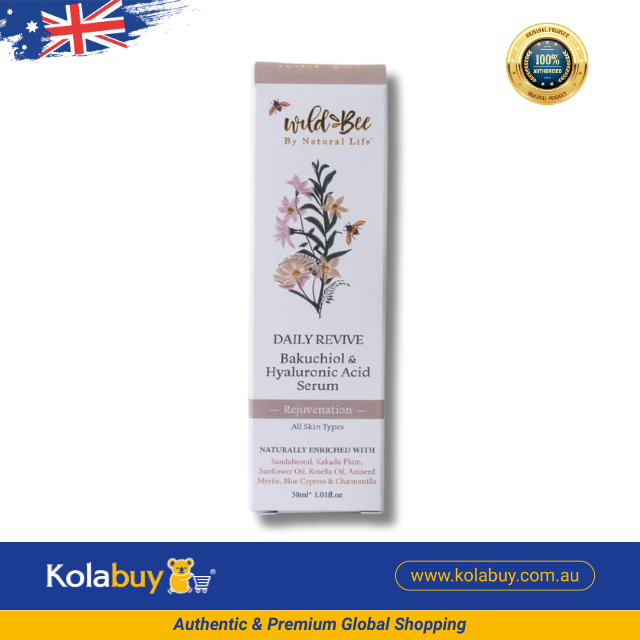 Serum phục hổi da Wild Bee Daily Revive - Bakuchiol & Hyaluronic Acid 30ml