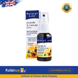 [Special Set] Tăng cường đề kháng Natural Life Úc Xịt họng keo ong 30ml & Lung clear 90v (Discount đến 30%)