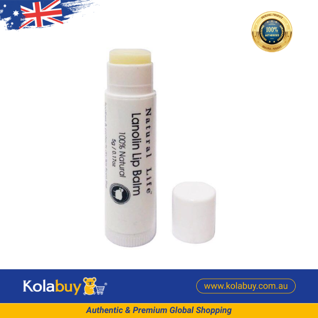 Son dưỡng môi Natural Life Úc Lanolin Lip Balm (Pack 3 thỏi)