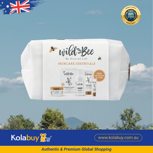 Set quà tặng Wild Bee - Kem dưỡng da mặt, Mặt nạ, Kem tay, Sữa rửa mặt, tặng Son dưỡng môi