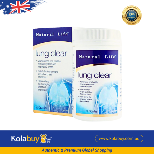 [Special Set] Tăng cường đề kháng Natural Life Úc Xịt họng keo ong 30ml & Lung clear 90v (Discount đến 30%)
