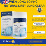 Viên uống thanh lọc phổi Natural Life Úc Lung Clear 90 viên