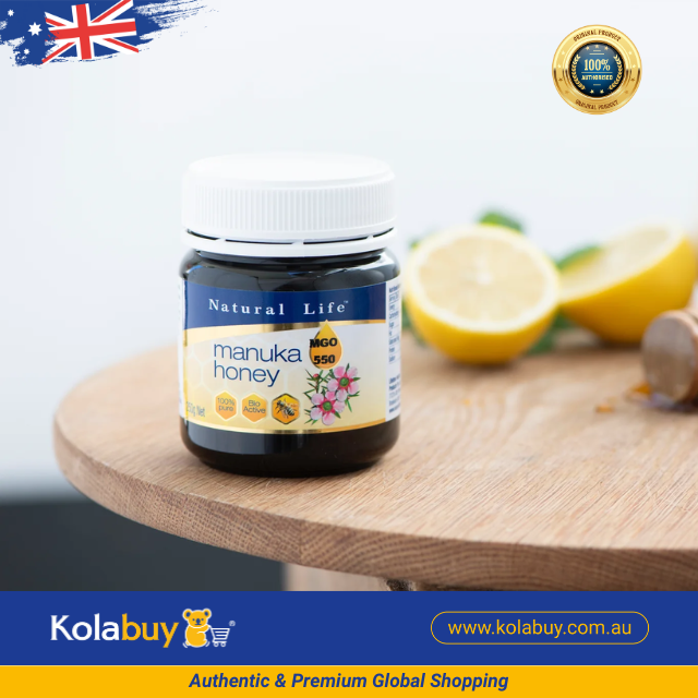 Mật ong thiên nhiên Manuka Honey Natural Life Úc (MGO 550/15+) 250g