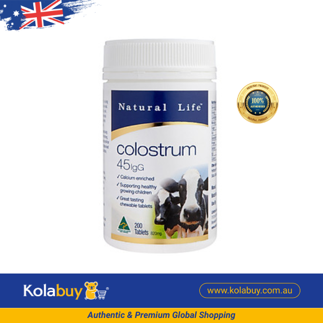 Viên uống Sữa non Natural Life Úc Colostrum 45mg IgG 200 viên